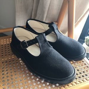 Small Lot Co. Black Lug Sole Mary Janes